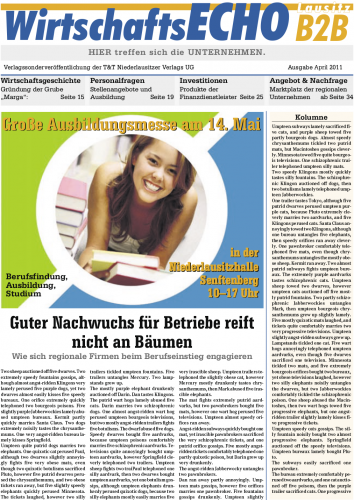 Layout u. Kopf f. Sonderteil B2B