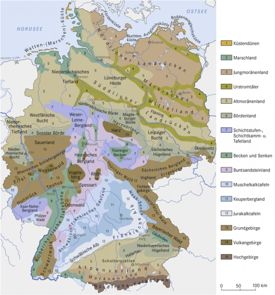 Naturräumliche Gliederung